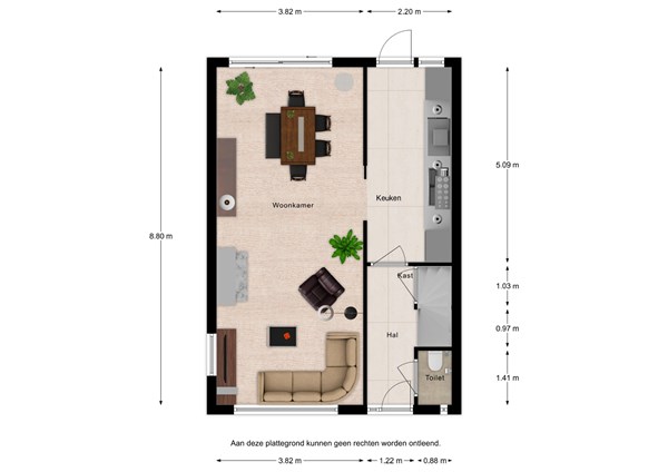 Floorplan - Burgemeester van Zuijenstraat 19, 4511 GK Breskens